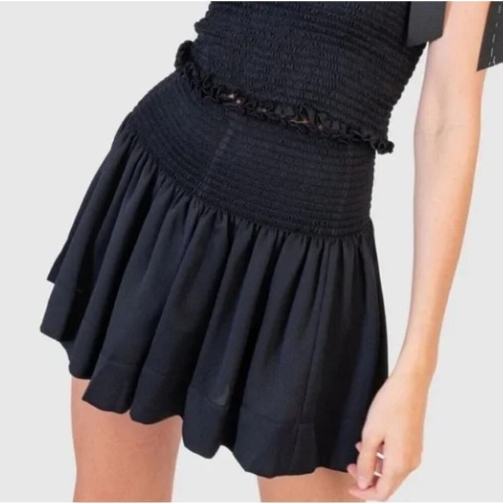 Koch Erica Black Glow Mini Skort Skirt Size XS